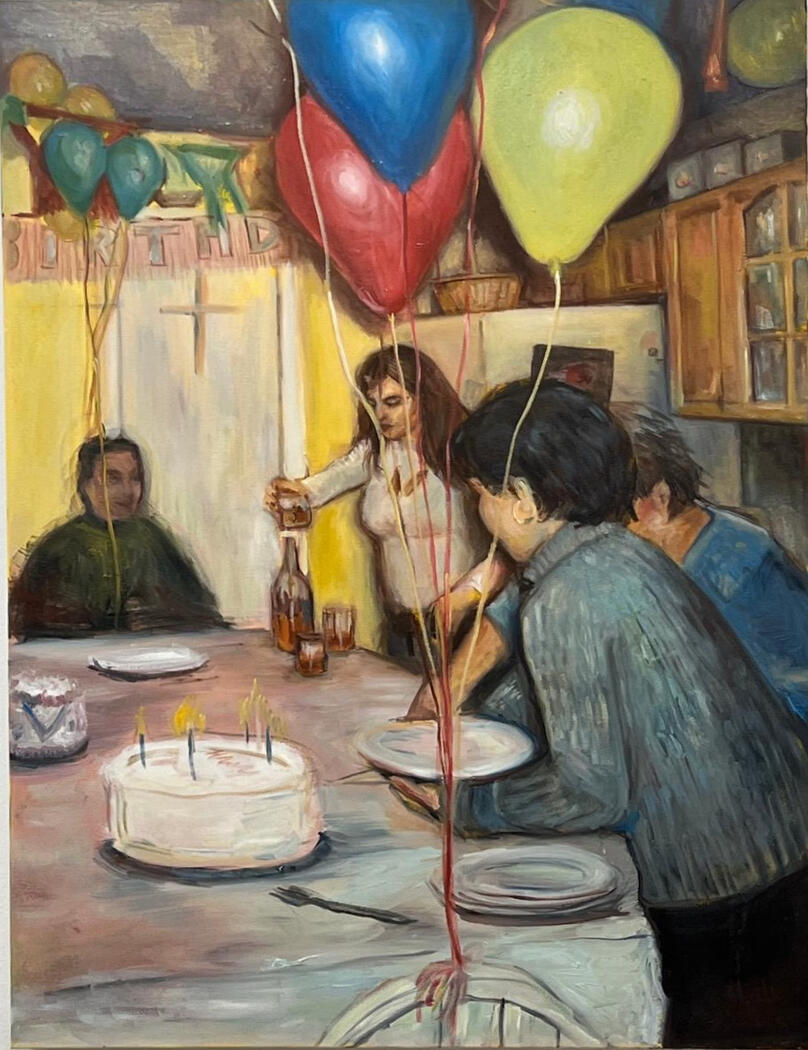 “Bayside BLVD” 2024 - 30 in x 40 in Oil on canvas